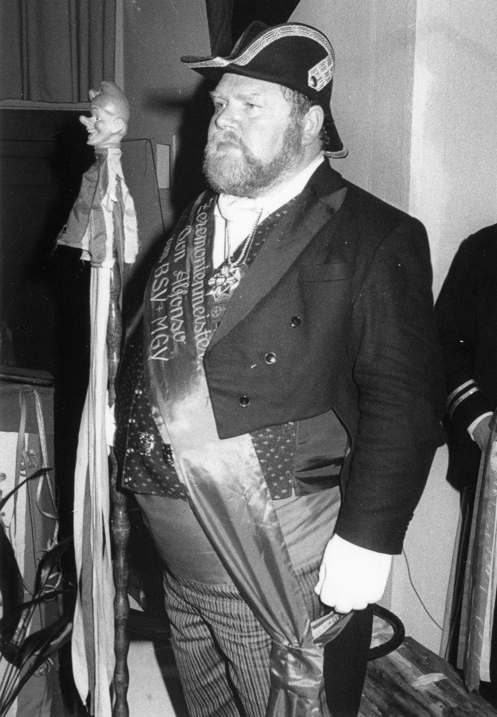 Der Zeremonienmeister Alfons Lindart   im Jan. 1984
