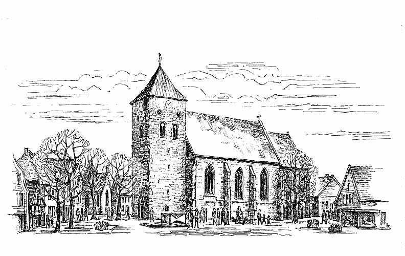 Die St.–Magnus–Kirche und der Kirchplatz
