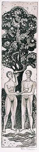 Adam und Eva am Baum der Erkenntnis