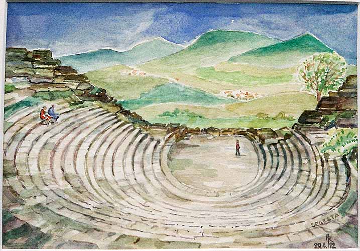 Das römische Theater in Sagesta