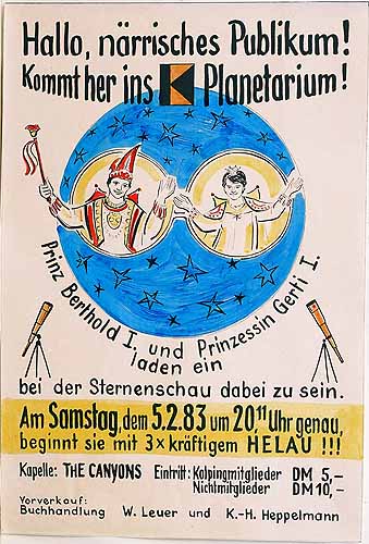 Plakat zum Kolping–Karnevalsfest 1983